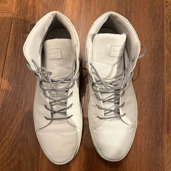 Luca Del Forte Mens Mid top leather sneakers - Picture 2 of 5